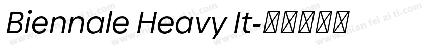 Biennale Heavy It字体转换